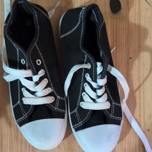 Black and White Kids Sneakers